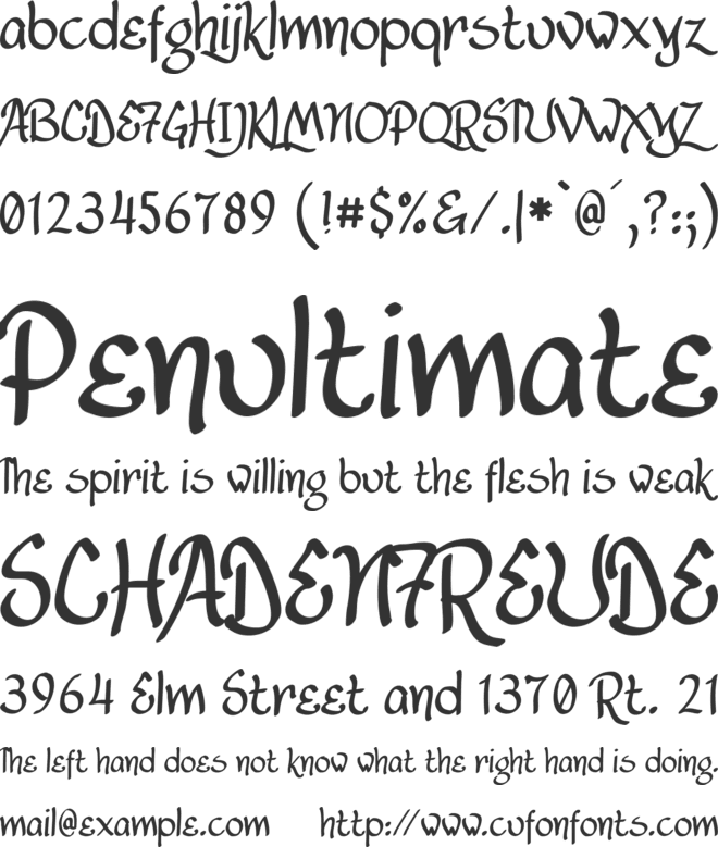 Lancastershire font preview