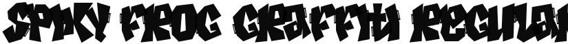 Spiky Frog Graffiti font download