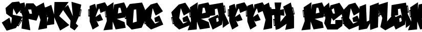 Spiky Frog Graffiti font download