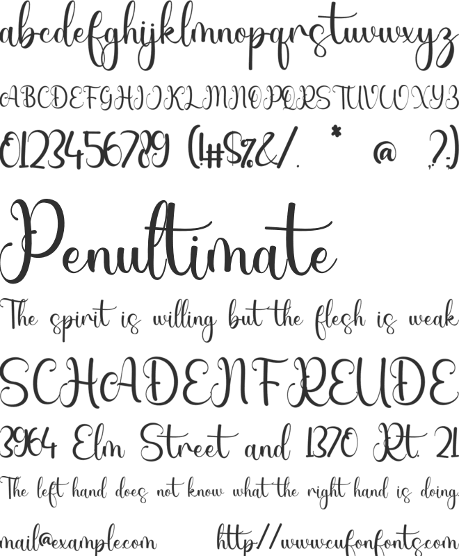Rainbow Sweet font preview