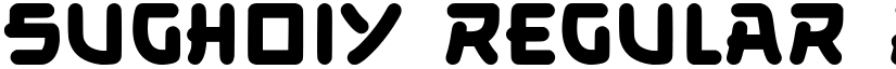 Sughoiy Regular font