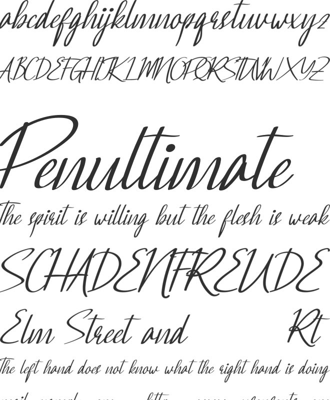 Daylighted Demo font preview