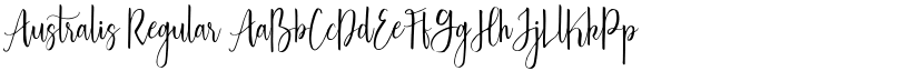 Australis Regular font