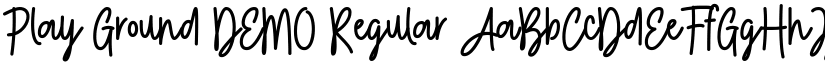 Play Ground DEMO Regular font