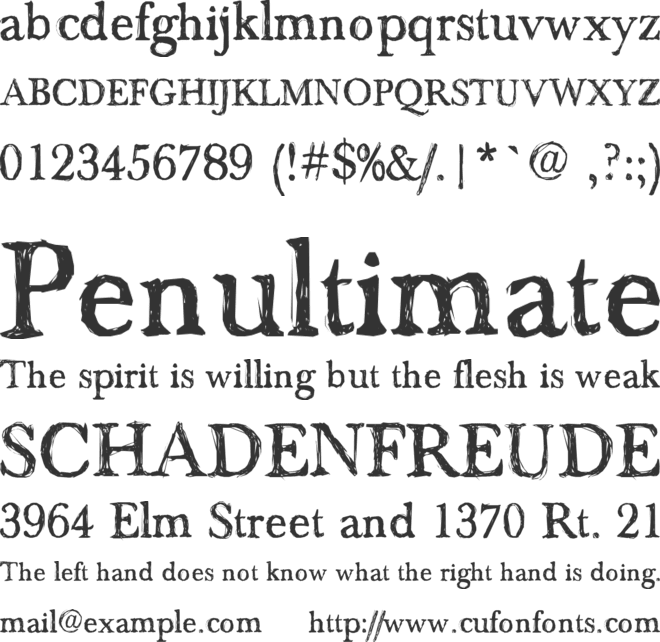 Maenan 2 font preview