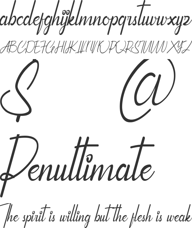 Qhinanttika Personal Use Only font preview