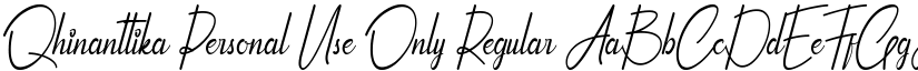 Qhinanttika Personal Use Only font download