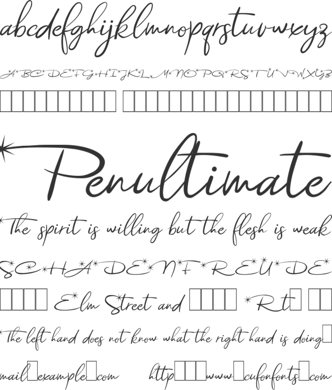 Astoria Demo font preview