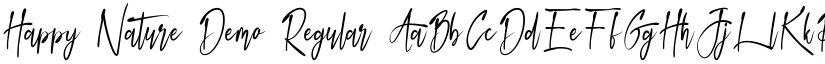 Happy Nature Demo Regular font