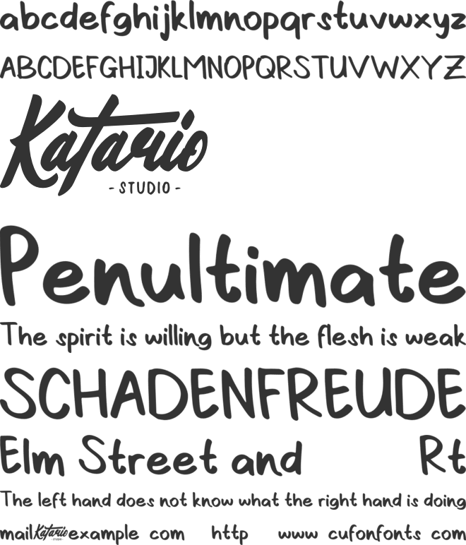 Sidenotez-Demo font preview