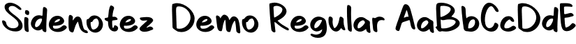 Sidenotez-Demo Regular font