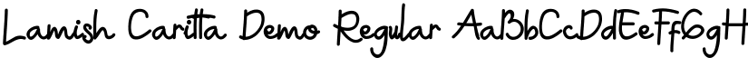 Lamish Caritta Demo Regular font