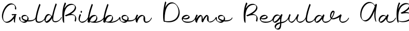 GoldRibbon Demo Regular font