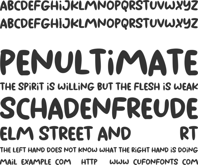 Unbroken Demo font preview