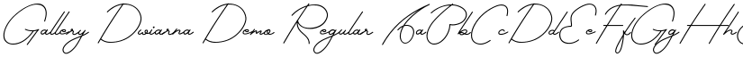 Gallery Dwiarna Demo Regular font