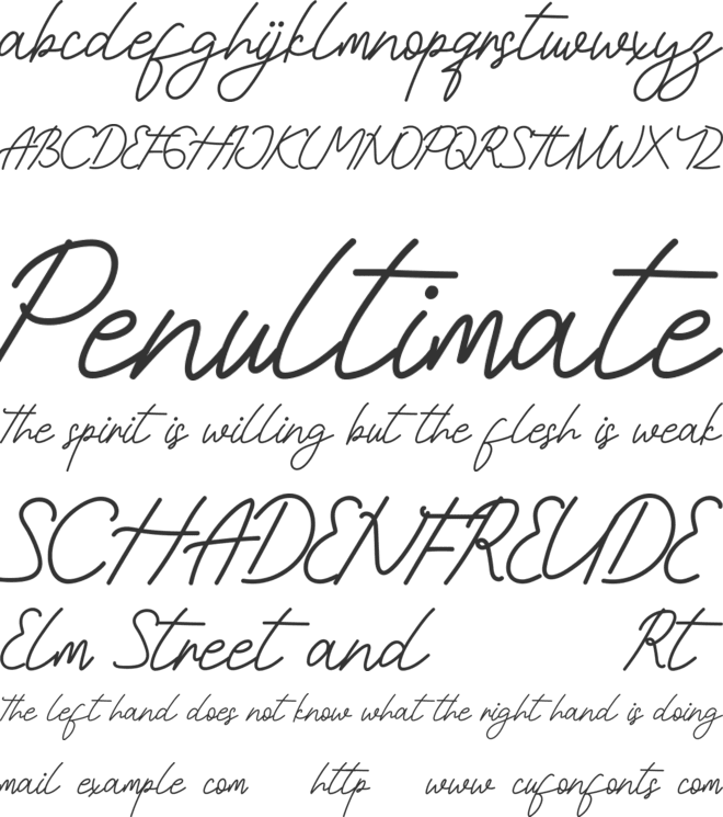 Neitherly Demo font preview