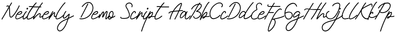 Neitherly Demo Script font