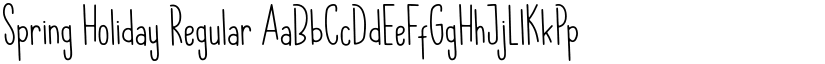 Spring Holiday Regular font