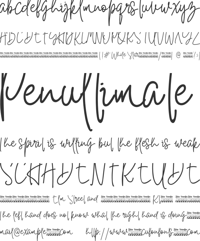 White Star Personal Use font preview