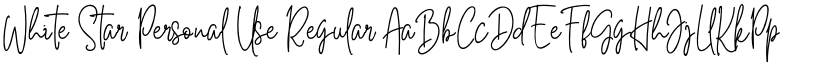 White Star Personal Use Regular font