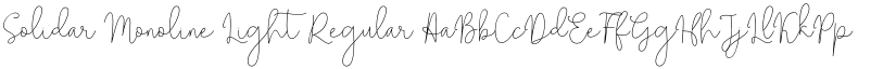 Solidar Monoline Light Regular font