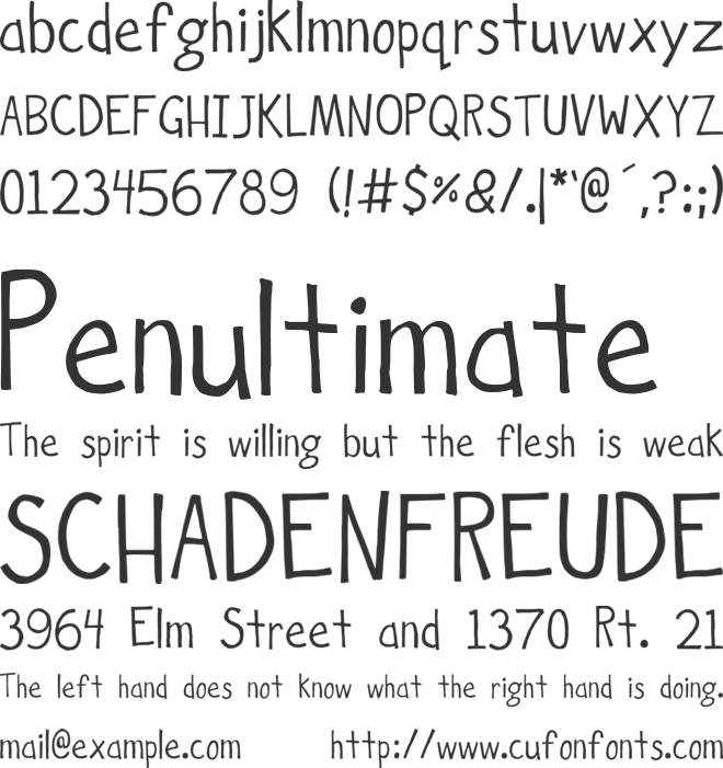 Hockey is Lif font preview