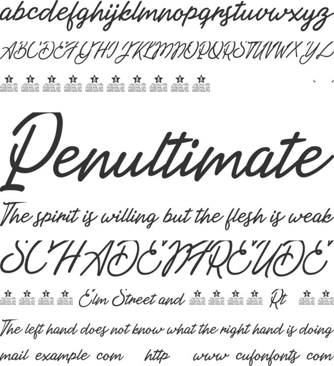 Travel  Personal Use font preview