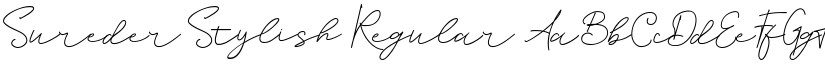 Sureder Stylish Regular font