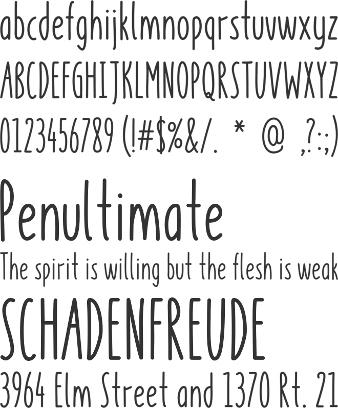 KEY LIME Demo font preview