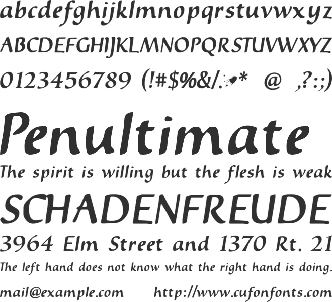 Inky Dinky font preview