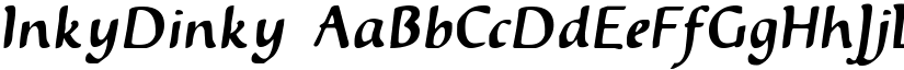 InkyDinky font