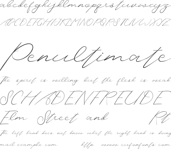 Rustte Demo font preview