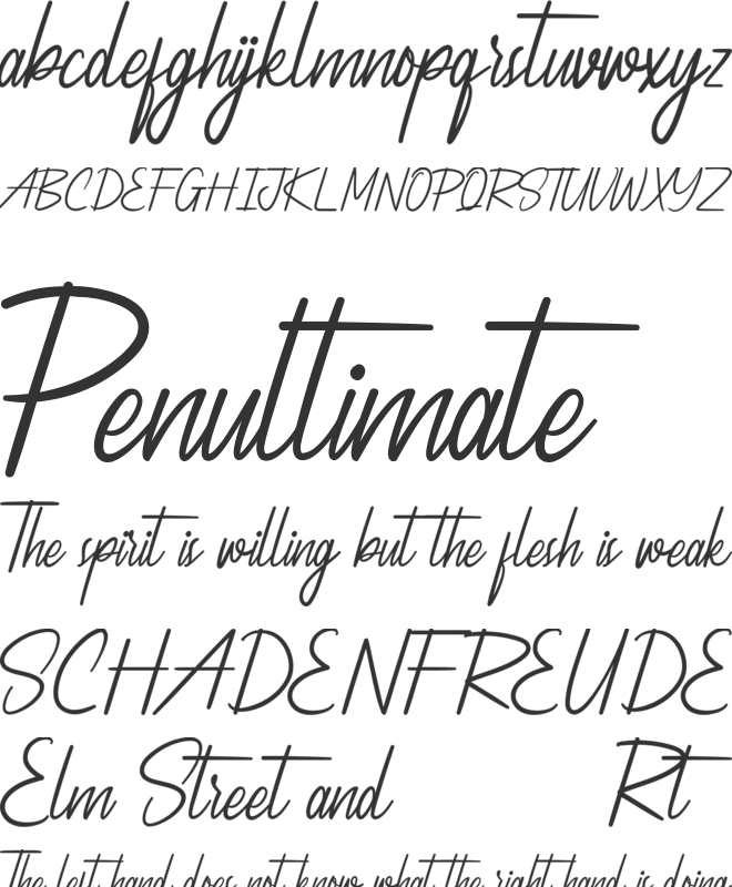 Stockton Demo font preview