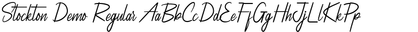 Stockton Demo Regular font