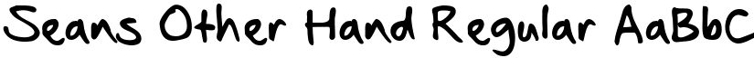 Seans Other Hand Regular font