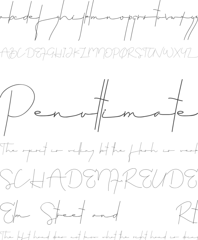 Bhalbino Demo font preview