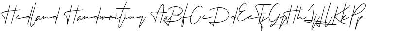 Hedland Handwriting font