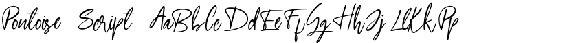 Pontoise Script font