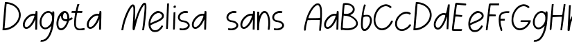 Dagota Melisa sans font