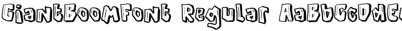 GiantBoomFont Regular font