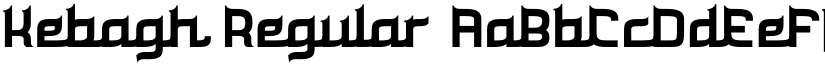 Kebagh Regular font
