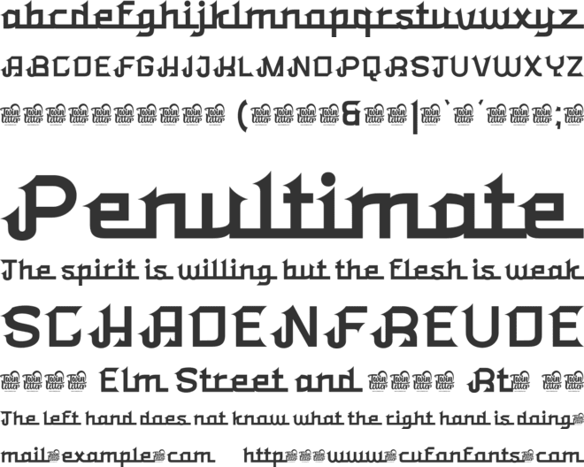 Qobliyah font preview