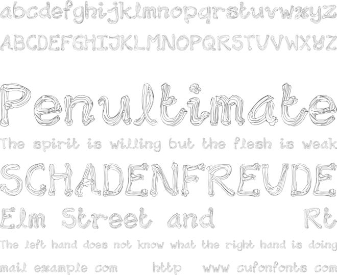Wondermilk font preview