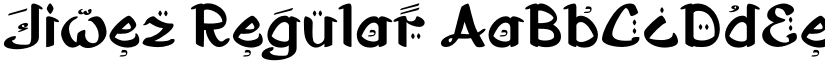 Jiwez Regular font