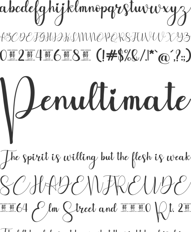 Duffino font preview