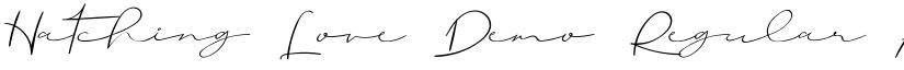 Hatching Love Demo Regular font