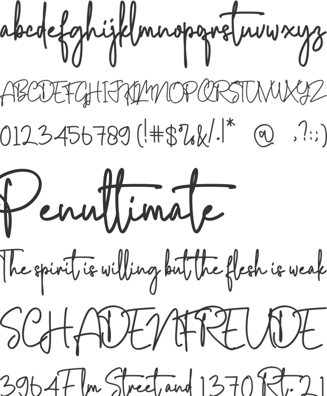 Brotherpoll font preview