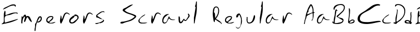 Emperors Scrawl Regular font