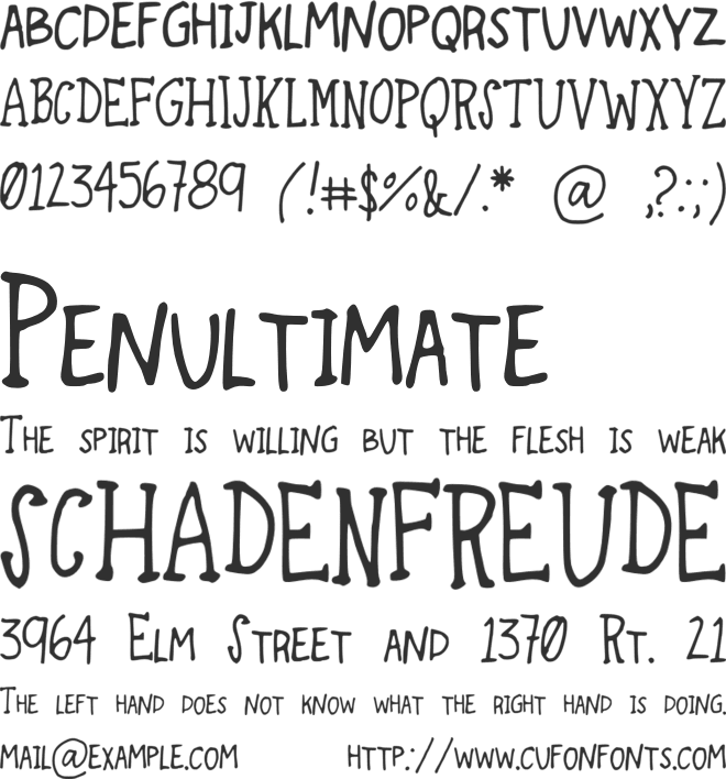 TravelingThrough font preview