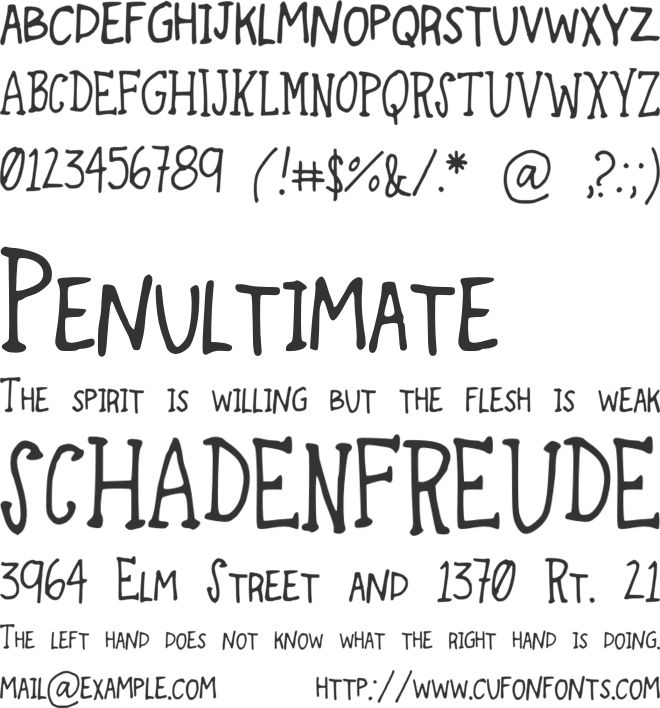 TravelingThrough font preview